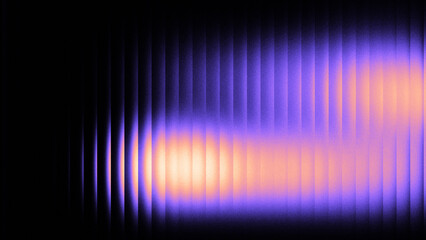 Vibrant Purple and Yellow Grainy Gradient Background with Glass texture, A Bright Glowing Light On A Dark Motion Background