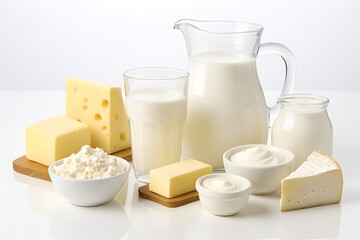 dairy products and milk