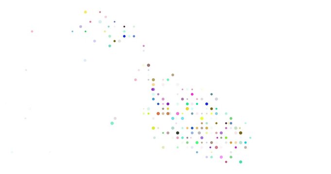 Data Visualization Moving Dots Form Malta Map