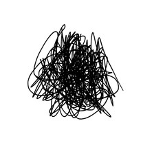 scribbles doodle illustration on white background 