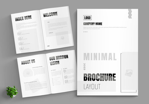 Minimal A4 Brochure Template Layout