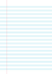 Lined paper sheet design