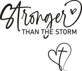 Stronger Than The Storm SVG , Jesus Svg , Cross Svg , Boho Self Care Design