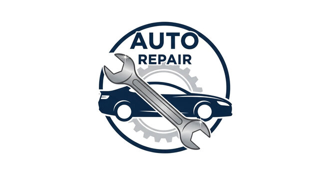 Get professional automotive repair service with a trusted mechanic, visualized by this dynamic logo design for your auto repair business or brand