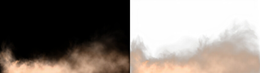 Abstract smoke overlay in contrasting black and white backgrounds, creating a dramatic visual effect for artistic and design purposes with copy space included