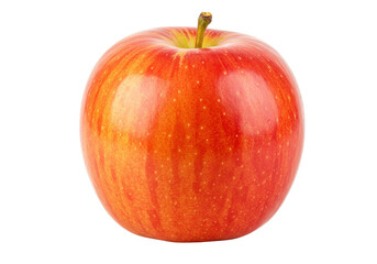 Fresh red apple isolated on transparent background, delicious fruit rich in vitamins for healthy eating and cooking