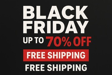 Black friday sale up to 70 percent off with free shipping