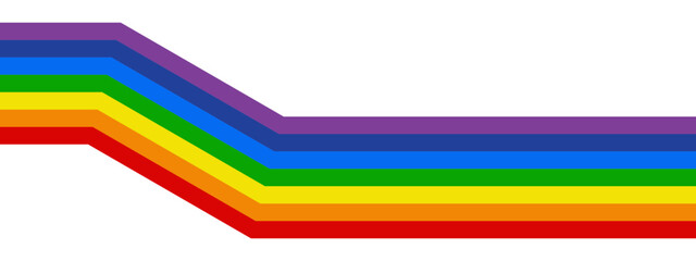 Stripped rainbow illustration. LGBTQ pride