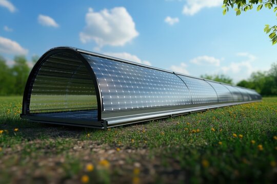 Innovative solar greenhouse design showcasing sustainability in agriculture