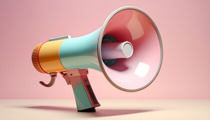 megaphone on a white background