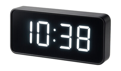 A modern rectangular digital wall clock with a large, bright display for any living space.