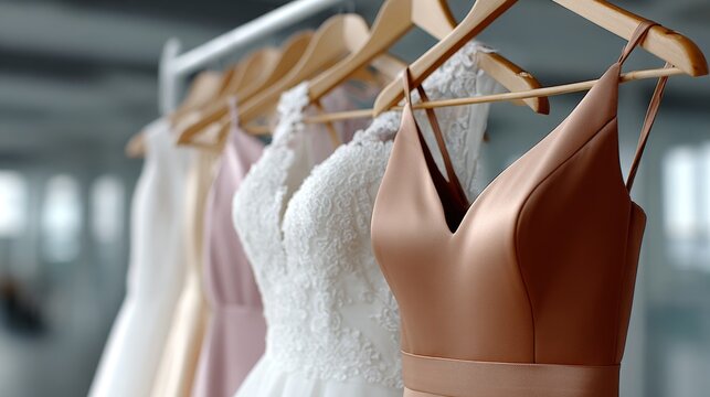 Elegant wedding dresses for the bride boutique ceremony tailored styles soft ivory and pearl shades