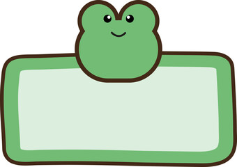Animal name tag collection – flat vector design for kid