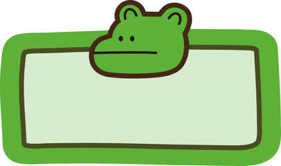 Animal name tag collection – flat vector design for kid