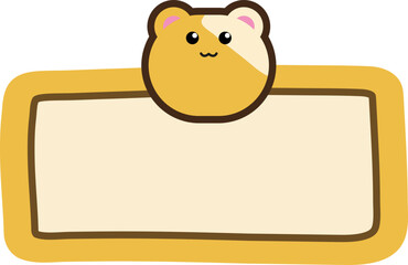 Animal name tag collection – flat vector design for kid