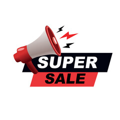 Mega discount label with limited time offer.