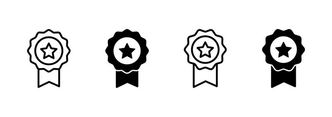 Badge icon vector. Awards icon vector. Achieve sign and symbols. Stamp