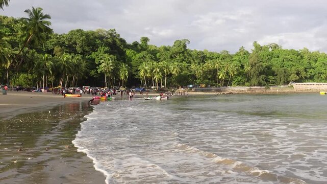 Corbyn's Cove Beach in Sri Vijaya Puram earlier Port Blair in Andaman and Nicobar Island known for Scenic Beauty and a popular tourist attraction.