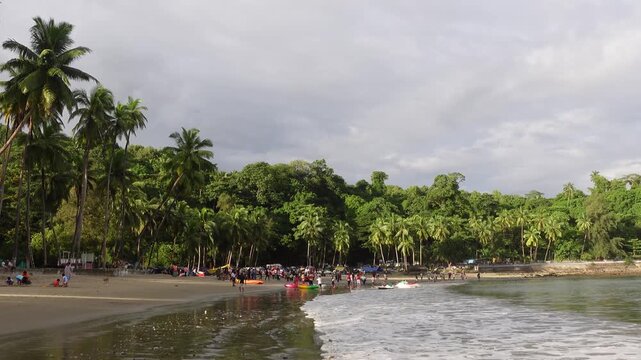 Corbyn's Cove Beach in Sri Vijaya Puram earlier Port Blair in Andaman and Nicobar Island known for Scenic Beauty and a popular tourist attraction.