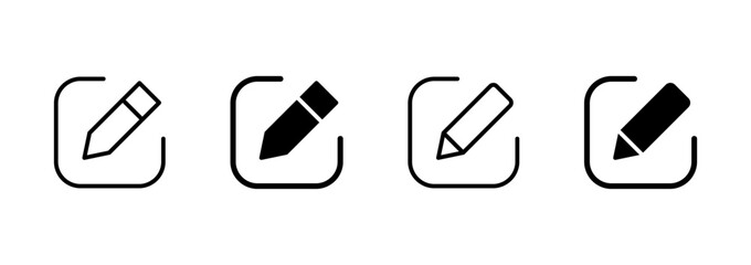 Edit icon vector. edit document sign and symbol. edit text icon. pencil. sign up