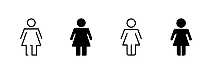 Female icon vector. woman sign and symbol