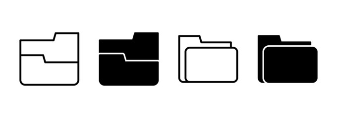 Folder icon vector. folder sign and symbol