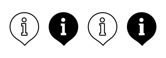 Information sign icon vector. about us sign and symbol. question mark icon