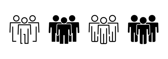 people icon vector. person sign and symbol. User Icon vector