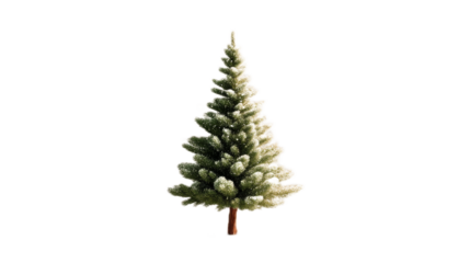 christmas tree isolated on white