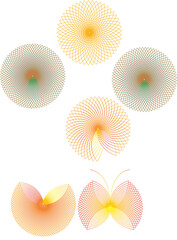 Printpattern, flower, circle, seamless, pink, spring, illustration, vector, floral, art, nature, ornament, color, element, flowers