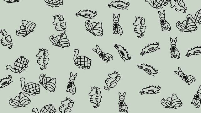 Zebra pattern animal doodles create a striking adobe stock logo design suitable for wildlife conservation organizations and safari tour companies.