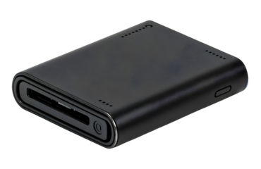 External hard drive, isolated on transparent background, png