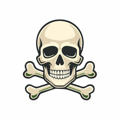 Fototapeta premium Skull and Crossbones Vector