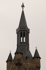 The center of Aachen, NRW, Germany, during Autumn period.