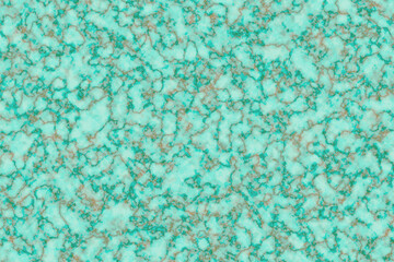 Abstract turquoise and gold marbled texture a detailed close up view