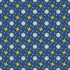 Floral Polka Dot Pattern.