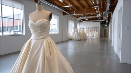 Chic minimalist wedding dress boutique for brides in urban ceremony setting tailored elegance for every bride
