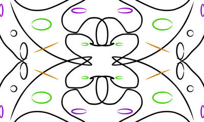 abstract background with flowers