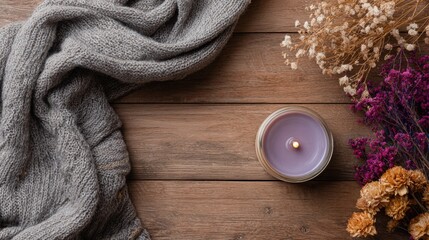Fototapeta premium Fall Self-Care Flat Lay