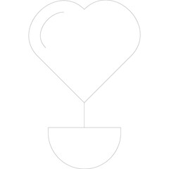 Abstract Black Dots Forming a Crescent Moon Shape on a White Background with a Diagonal Line Element