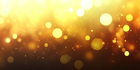 A radiant golden light explosion background with sparkling bokeh lights
