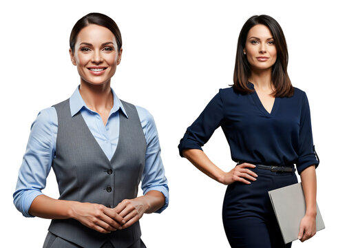 Businesswoman office portrait, corporate businesswoman, professional businesswoman, office businesswoman, workplace businesswoman, Isolated on transparent background, png