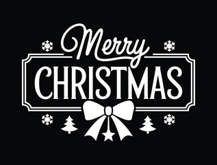 “Elegant Frame Merry Christmas Design”