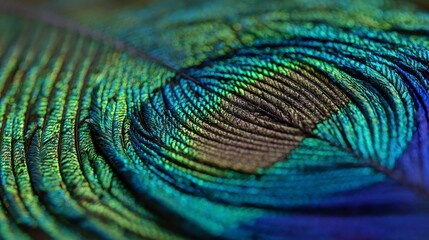 Obraz premium Peacock feather detail