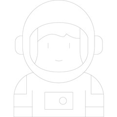 Abstract minimalist portrait icon of a person composed of dots and lines on a transparent background perfect for digital design and user interface elements
