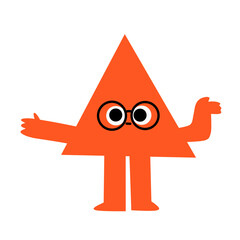 Geometric character illustration