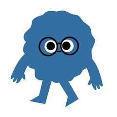 Geometric character illustration