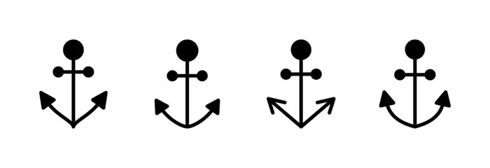 Anchor icon vector illustration. Anchor sign and symbol. Anchor marine icon.