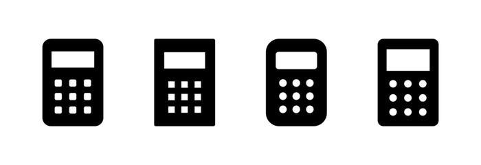Calculator icon vector illustration. Accounting calculator sign and symbol.