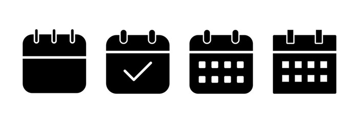 Calendar icon vector illustration. Calender sign and symbol. Schedule icon symbol